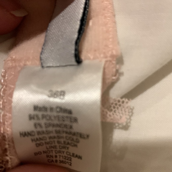 Dusty rose matching bra and thong set 36B Rampage - Picture 11 of 16